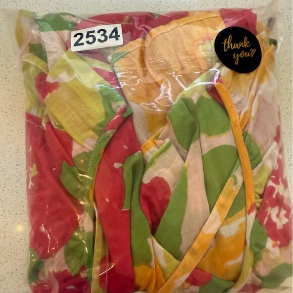 Maeve Floral Ruffle-Hem Kaftan - Picture 6 of 6